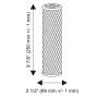 FCCBL Standard-Aktivkohle-Blockfilter 2,5 x 10 Zoll für 10 Zoll Filtergehäuse