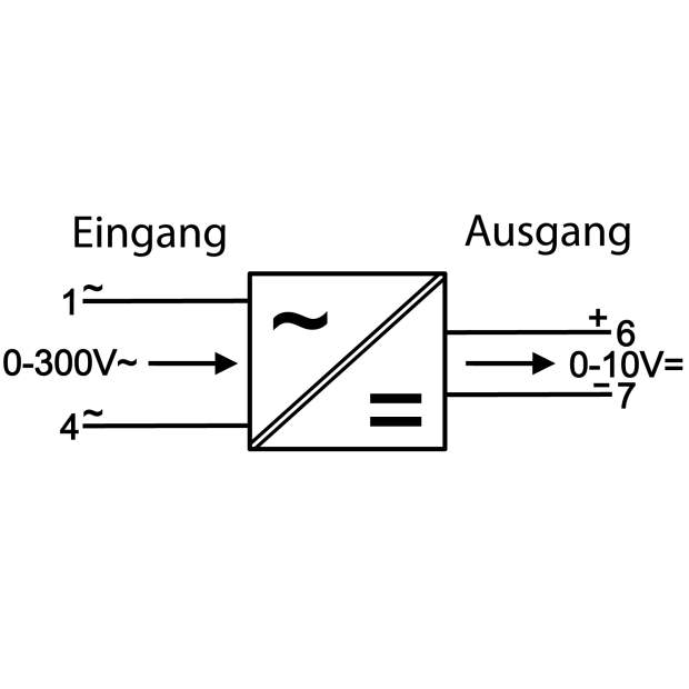 MOD-U Messumformer zur Spannungsmessung 0-300V AC