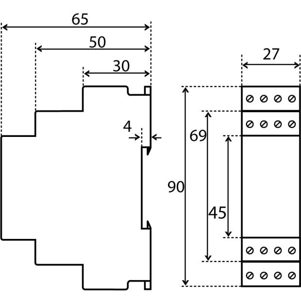 MOD-U Messumformer zur Spannungsmessung 0-300V AC