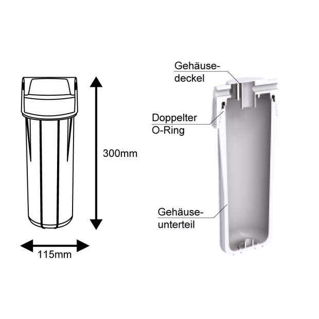 Gehäuse Filter Luft Vw Touareg 10- 7p0129607e