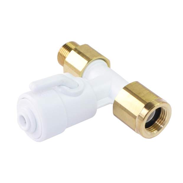 ASV9 Winkel-Absperr-Ventil für 3/8 Zoll Eckventil mit 1/4 Zoll Steckanschluss