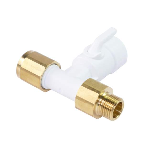 ASV9 Winkel-Absperr-Ventil für 3/8 Zoll Eckventil mit 1/4 Zoll Steckanschluss