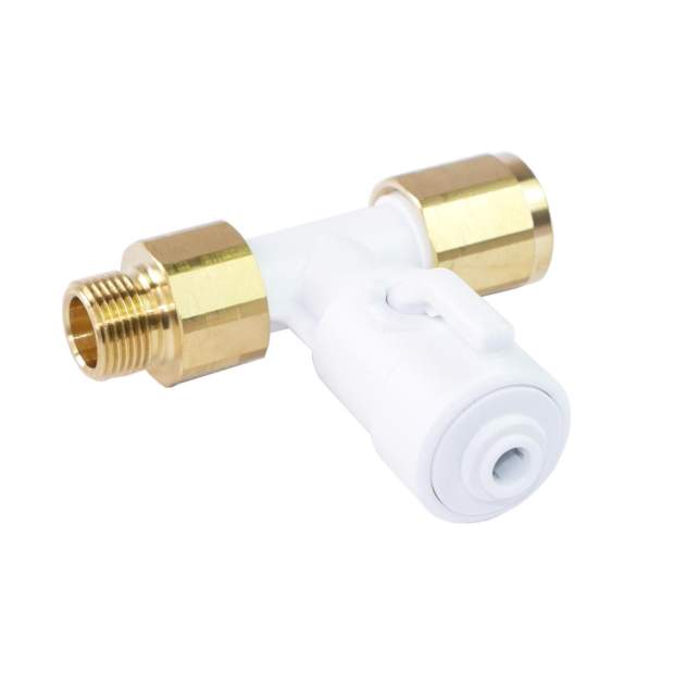 ASV9 Winkel-Absperr-Ventil für 3/8 Zoll Eckventil mit 1/4 Zoll Steckanschluss