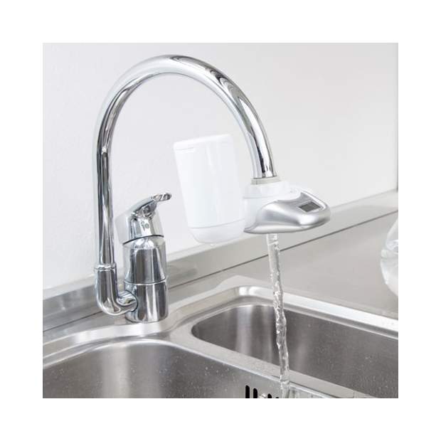EKO+ Wasserhahnfilter mit Aktivkohlekartusche und Hohlfasermembran