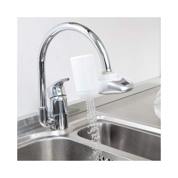 EKO+ Wasserhahnfilter mit Aktivkohlekartusche und Hohlfasermembran