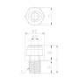 HPC1/4-N02G Einschraub-Verbinder N1/4 Zoll AG NPTF Steckverbindung 1/4 Zoll = 6,35mm