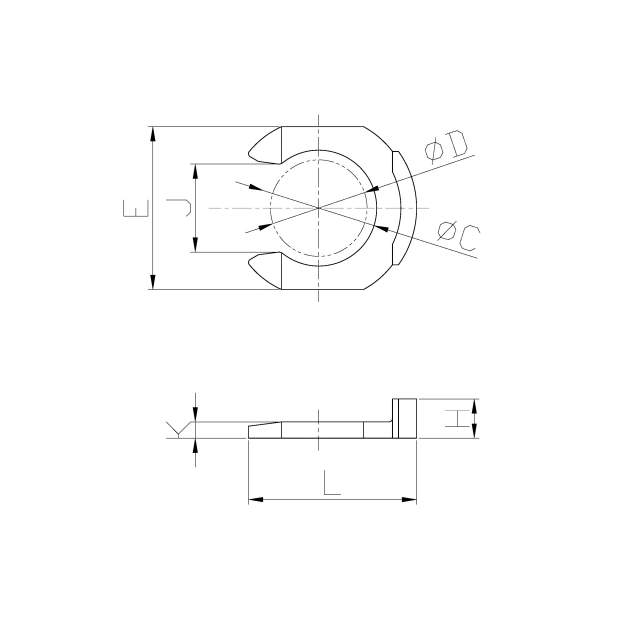 HCP06-1/4-ROT Sicherungsclip für 1/4 Zoll und 6mm Steckverbinder ROT