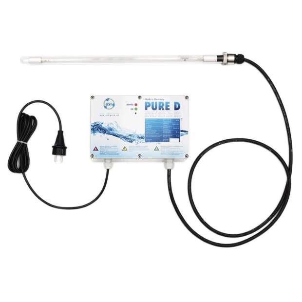 PURE-D UVC-Tauchanlage zum Behälter-Einbau mit Quecksilberlampe (bis 75W)