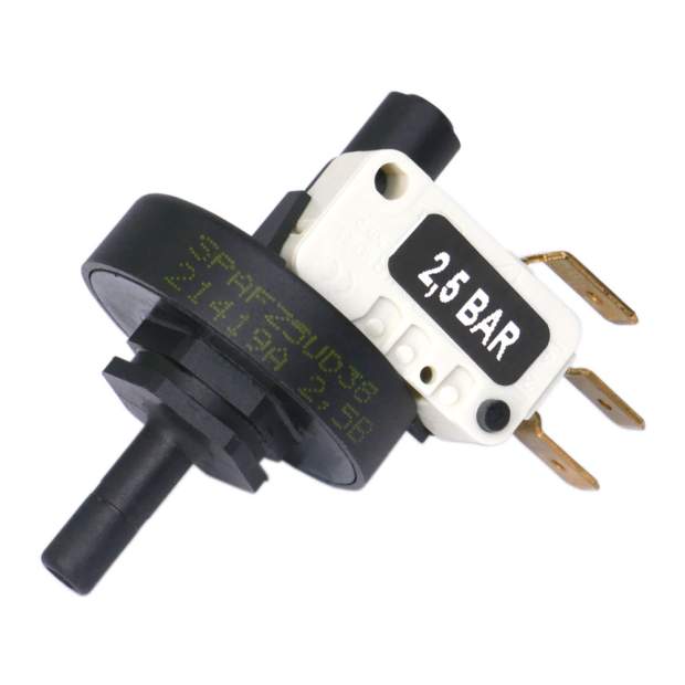 SPF-25/6 Druckschalter 2,5 bar mit 1 Wechsler und Stutzen 6mm AD