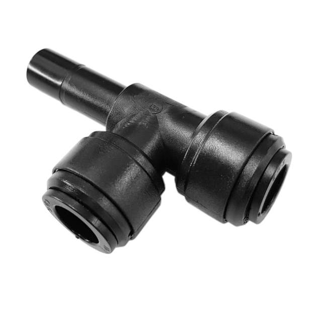 HSJ T-Verbinder mit seitlichem metrischen Stutzen und Steckverbindung 4 bis 12mm
