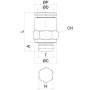 XVRC-G Einschraubverbinder Edelstahl AISI316L BSPP-Parallelgewinde Steckverbindung 4-12mm