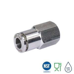 XVRCF-G Aufschraubverbinder Edelstahl AISI316L...
