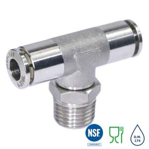 XVRT-R T-Einschraubverbinder Edelstahl AISI316L...