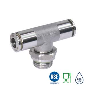 XVRT-G T-Einschraubverbinder Edelstahl AISI316L...