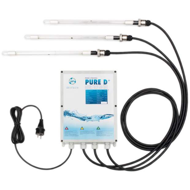 PURE-D+ Multi UVC-Tauchanlage mit 2 oder 3 Amalgamlampen (bis 126W)