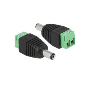 RS-2P Terminalblock-Adapter 2-polig mit Hohlstecker...