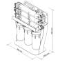 ROBUST-MINI Direct-Flow-Osmoseanlage mit 3x 100GPD Membranen (max. 60 Liter/h)