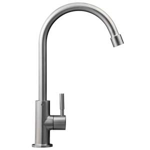 ALBA 1-Wege-Wasserhahn aus Edelstahl mit Gewinde für...