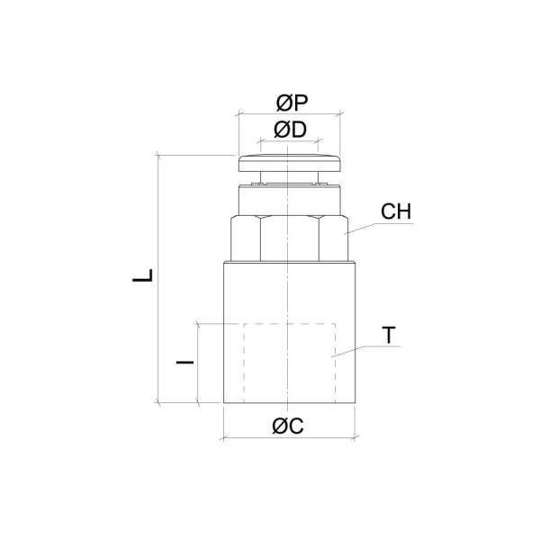 HFRCF-G Messing-Aufschraubverbinder TEA-Beschichtung BSPP-Parallelgewinde