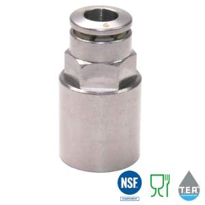 HFRCF-G Messing-Aufschraubverbinder TEA-Beschichtung...