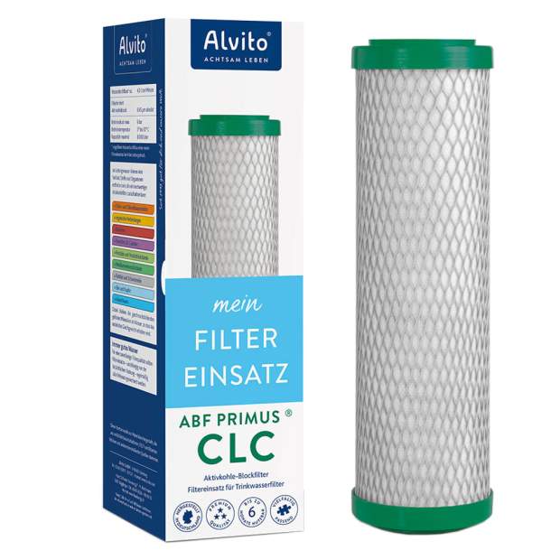 ABF-CLC Aktivkohle-Blockfilter mit EM-Keramik und Kalkschutzgranulat