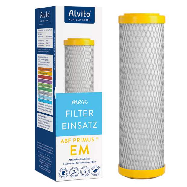 ABF-EM Blockfilter mit EM-Aktivkohle zur Wasserbelebung mit EM-Keramiken