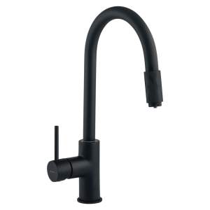 LENA 3-Wege-Wasserhahn aus schwarz beschichtetem Messing...