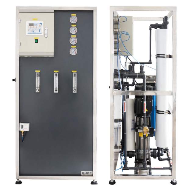 QUBE-EX Umkehr-Osmoseanlage für 400 oder 800 Liter/Stunde Reinstwasser