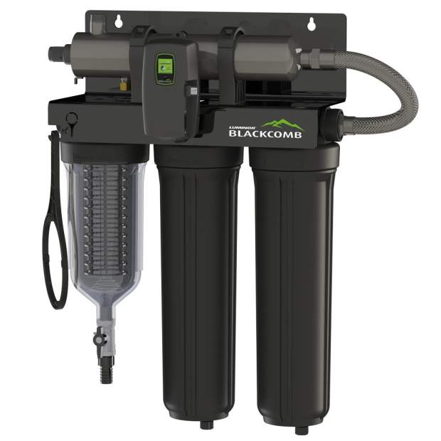 BLACKCOMB Trio UVC-Reaktoranlage 3 Filterstufen für Brunnenwasser (max. 45L/min)