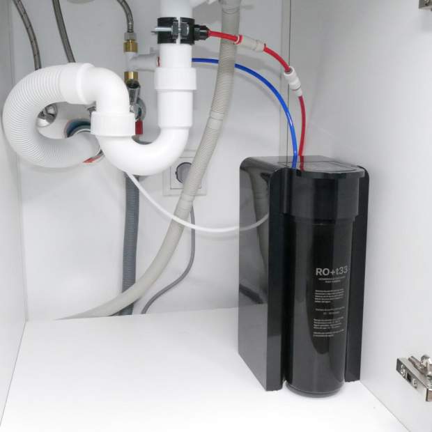 AQUI-KOMPAKT Sehr kleine Direct-Flow-Osmoseanlage 500GPD Membran (max. 78L/h)