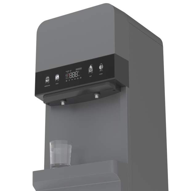 AQUI-STANDUP Osmoseanlage als Standgerät-Wasserspender mit Sprudelwasser und Heißwasser