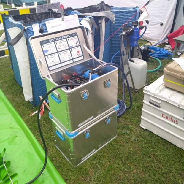 COM-W Mobile Wasserautereitungsanlage zur Trinkwasser-Notversorgung an abgelegenen Orten