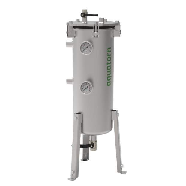 AQUATORN Edelstahl-Beutelfilter zum Schutz geschlossener Wasserkreisläufe