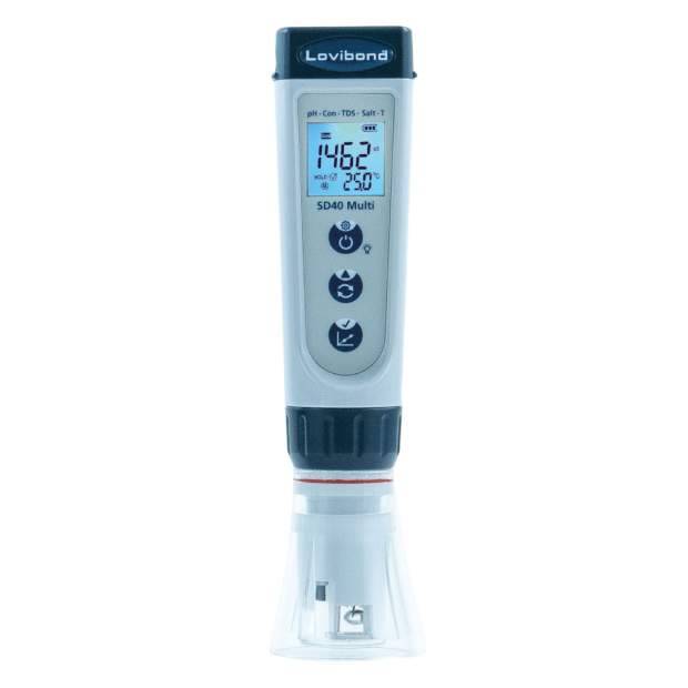 SD40-MULTI Multiparameter-Taschenmessgerät für pH, Leitwert, TDS, Salinität