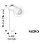AICRO Inline-Aktivkohlegranulat-Kartusche 2 x 10 Zoll Schraubanschluss 1/4 Zoll