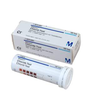 CHLORID Teststreifen zum Chlorid-Test im Wasser und...